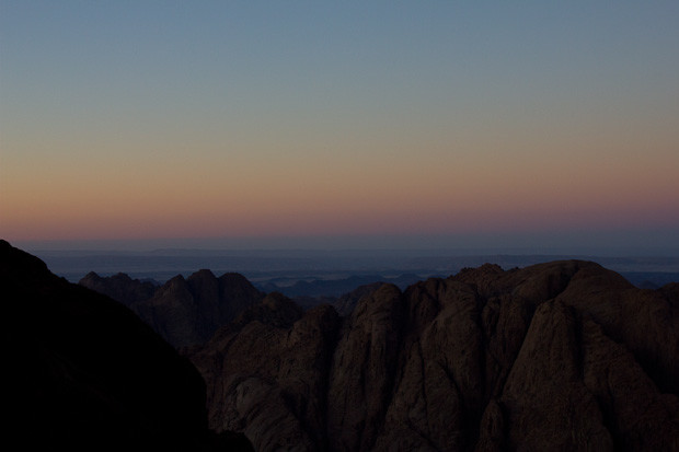 Mount Sinai St. Catherine's Sunset 2 Sunset over the mountains around Mount Sinai, Egypt.