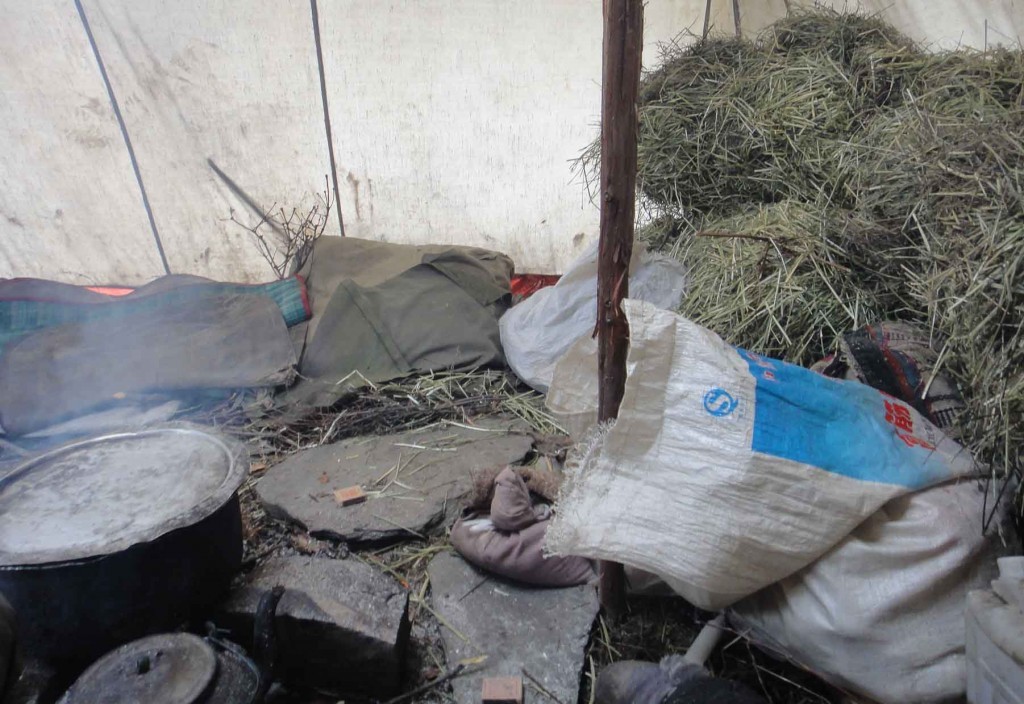Living tent outside Songpan.