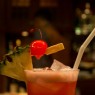 Singapore Sling at Raffles Hotel Long Bar, Singapore.