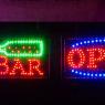Sign reading bar open