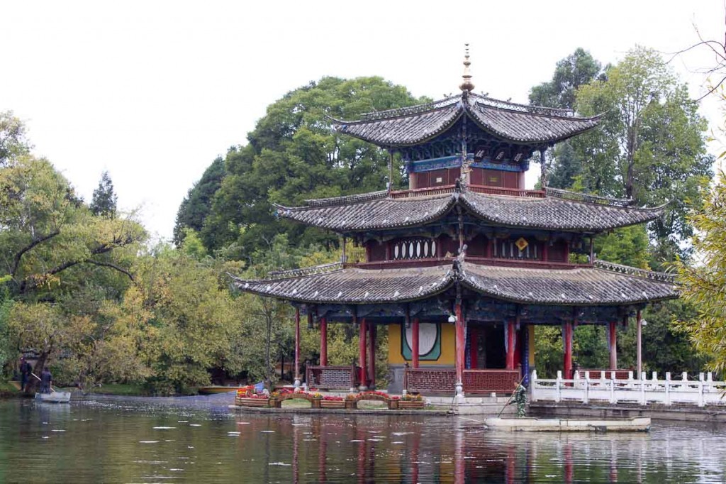 Pagoda in Black Dragon Pool, Lijiang.