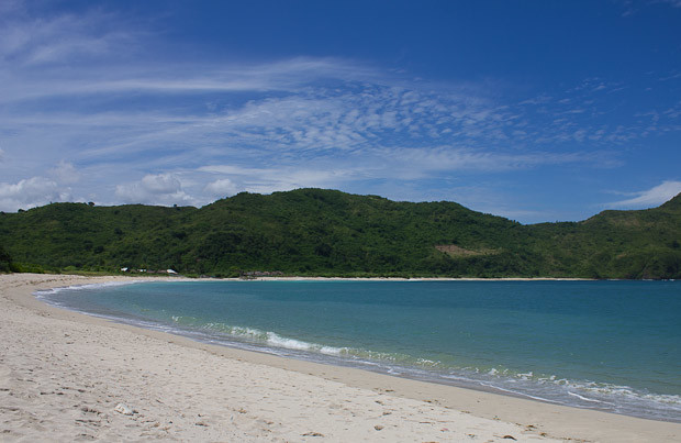 Deserted beach Kuta Lombok Deserted beach outside Kuta, Lombok