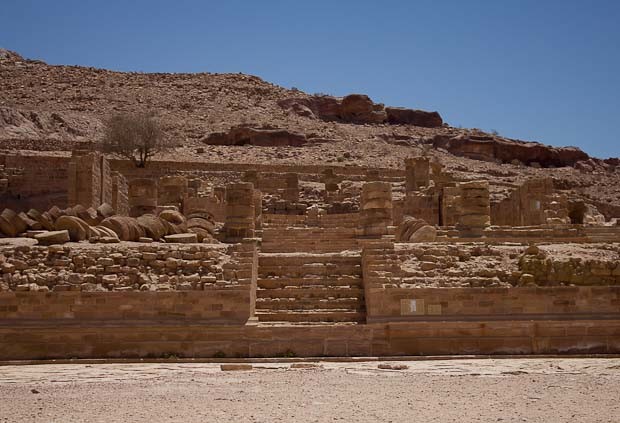 Petrafied in Petra-9 Colonnaded street in Petra.