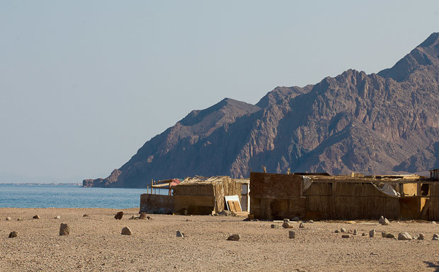 Ras Abou Galoum-3 View of mountains, beach and sea in Ras Abou Galoum, Sinai.