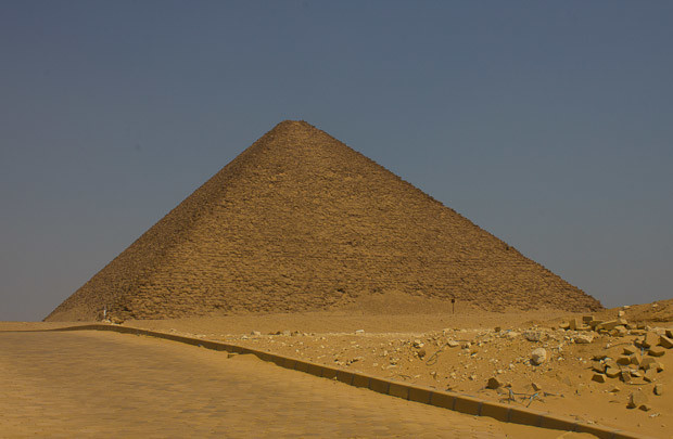Red Pyramid Dahshur The Red Pyramid at Dahshur, outside Cairo, Egypt.