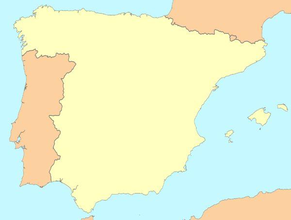 Spain Map map of Spain via Wikimedia Commons.