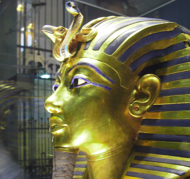 Tutankhamum Death Mask The death mask of Tutankhamun, via Wikimedia Commons.