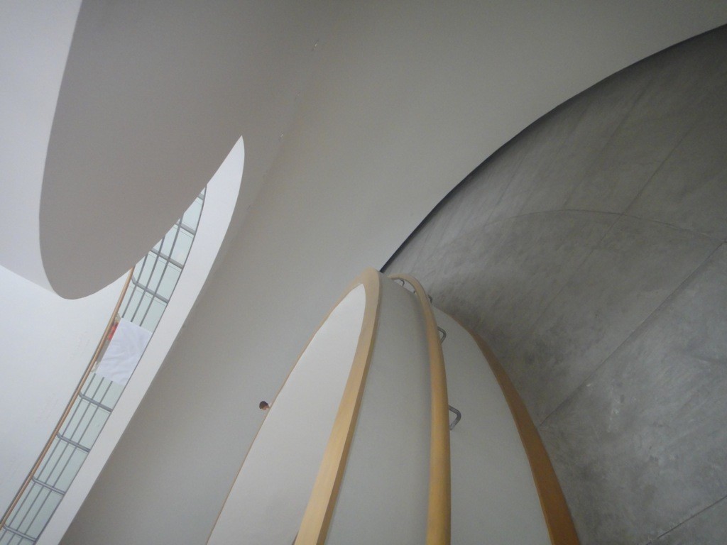 inside bangkok centre for art & culture curving spiral walkway inside bangkok centre for art & culture