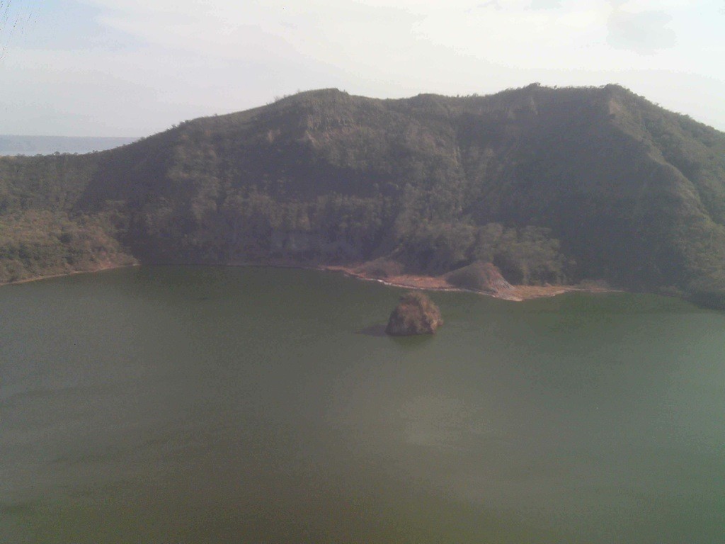 Taal_Volcano_Crater_Lake_Philippines View of the crater lake, with island, Taal Volcano, Philippines