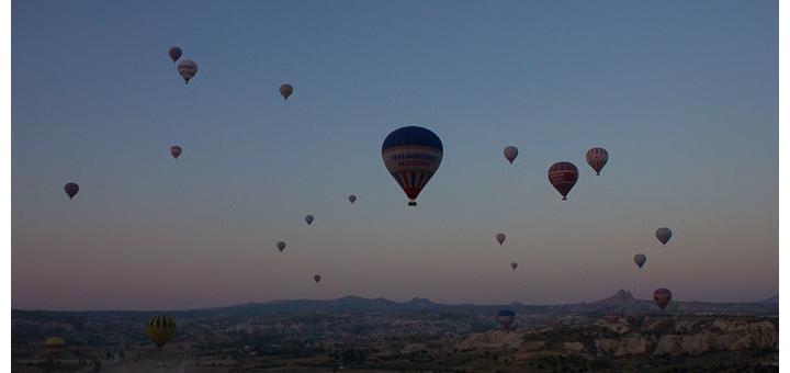 Ballooning in Cappadocia, Turkey.