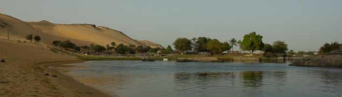 Beach on the Nile, outside Aswan.
