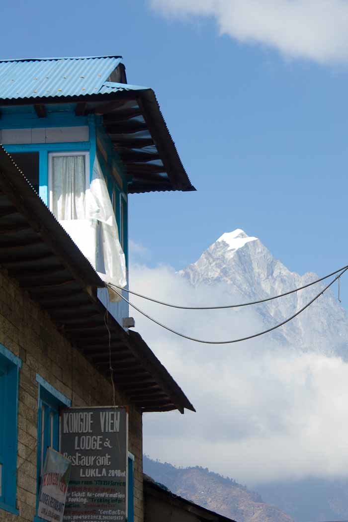 View of Kusum Khangkaru from Lukla.