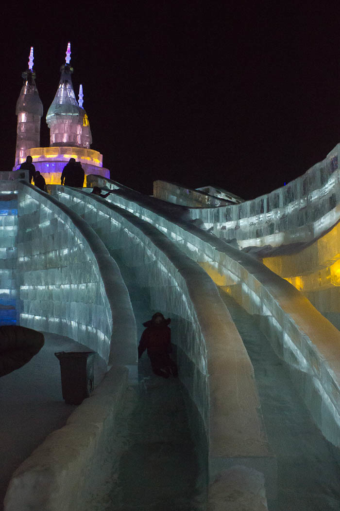 Harbin Ice Sculptures - ice slide.