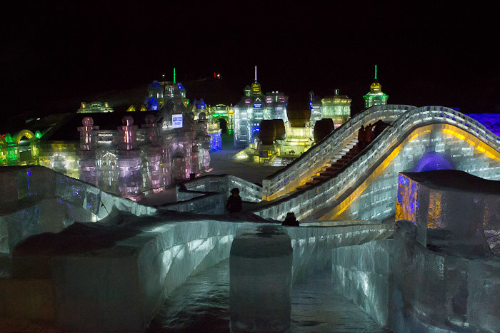 Harbin ice sculpture festival - ice bridges.