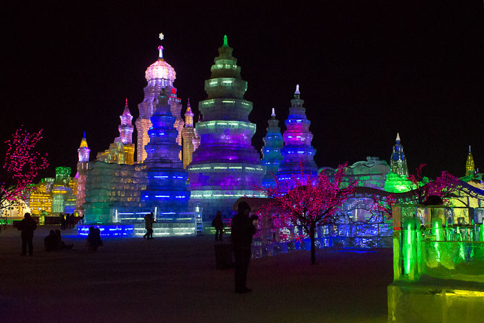 Harbin ice sculpture festival - ice palaces.