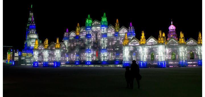 Ice Palace at the Harbin Ice Festival.