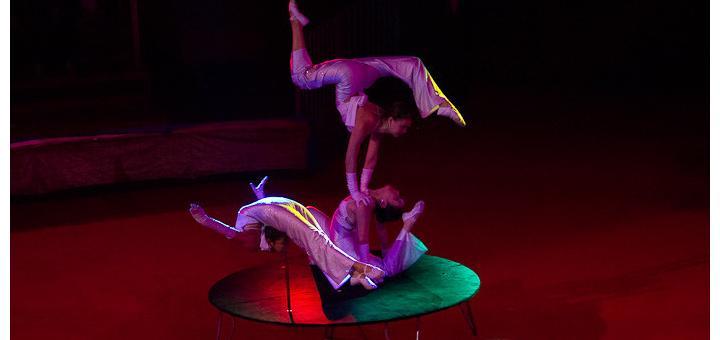 Contortionists at the Mongolian State Circus.