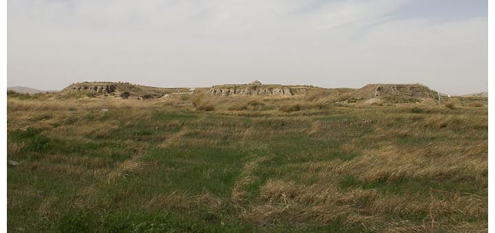 View over the site of Xanadu, Kublai Khan's summer palace.