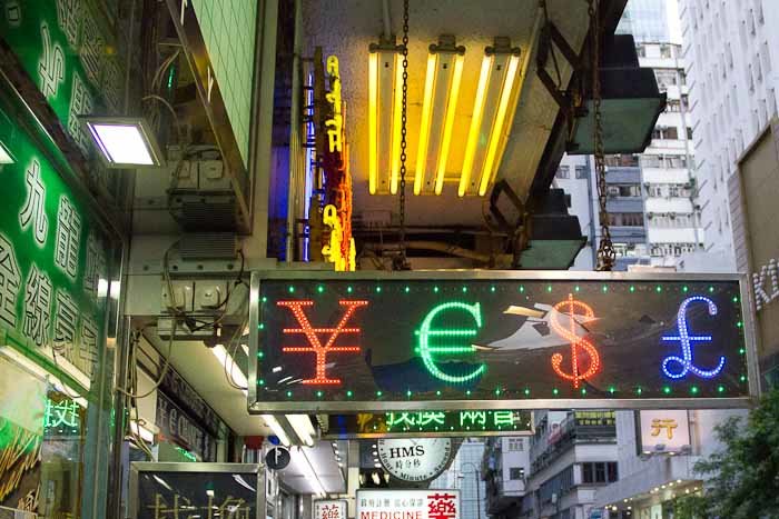 Street sign in TST, Kowloon.