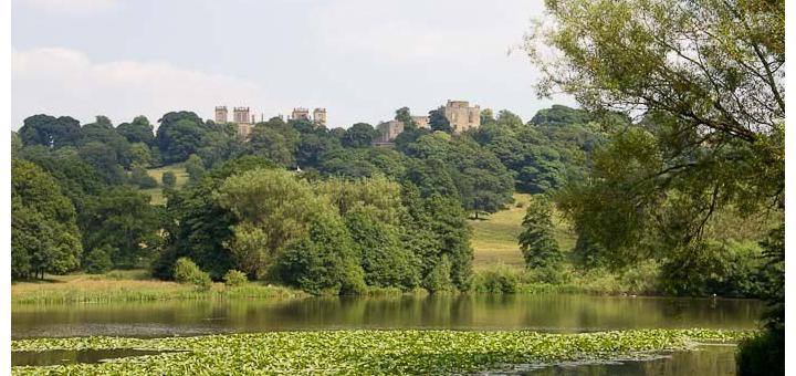 View of Hardwick Hall, from the lake.