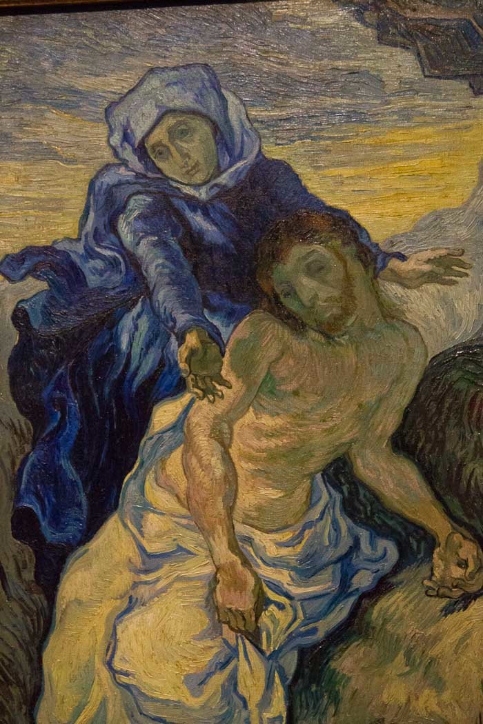 Van Gogh copy of Delacroix's Pieta.