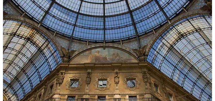 The Galleria Vittorio Emanuele II in Milan.