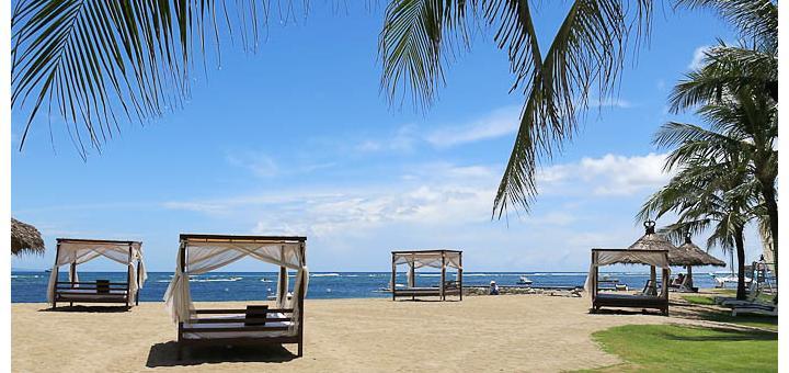 Beachfront at Grand Mirage Resort Bali.