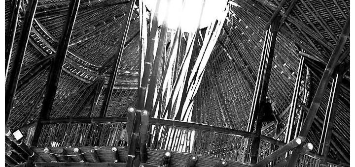 Bamboo structure at Green School Bali.