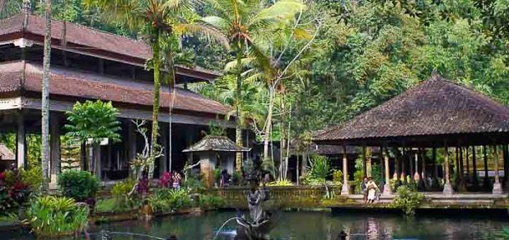The water temple of Tirta empul at Tampak Siring.