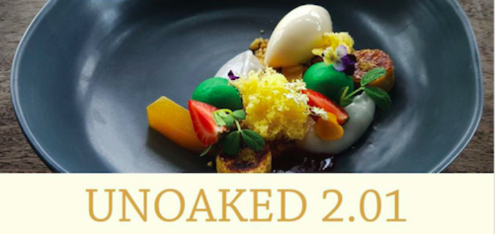 Picture of attractive dessert with title Unoaked 2.01