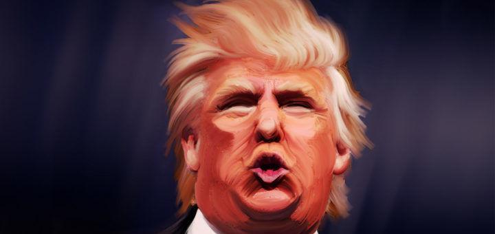Donald Trump caricature