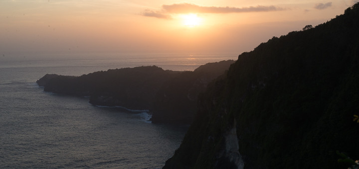 Sunset over Nusa Penida.