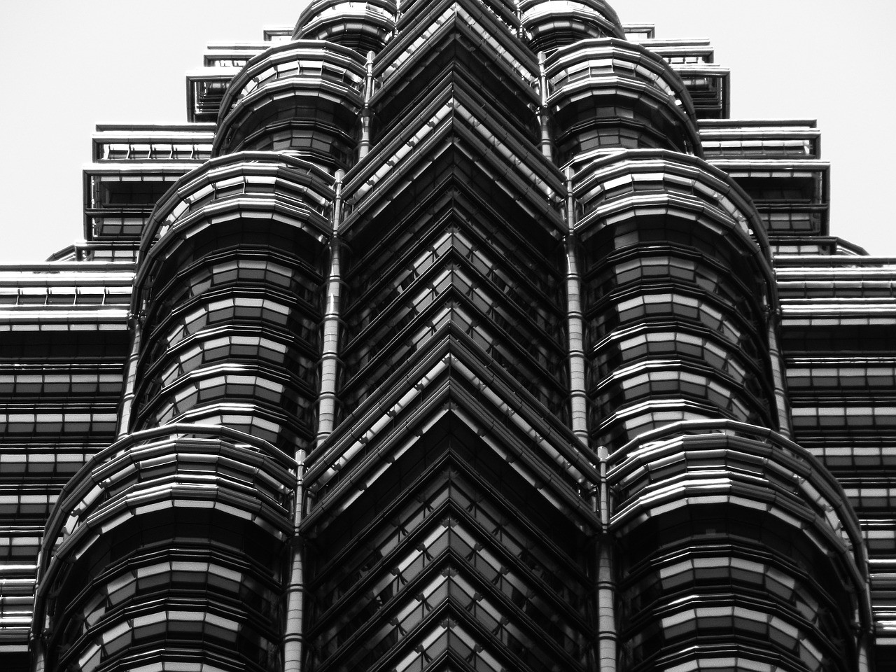 Detail of the Petronas Twin Towers, Kuala Lumpur
